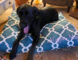 Dog Bed Covers - Personalized Pet Bed Cover -Embroidered dog bed - large dog bed - Julie Butler Creations