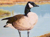 Wildlife painting - Oil painting - Canadian Geese picture - wildlife art - Julie Butler Creations