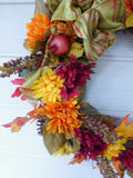 Front door wreath - Autumn Wreath - wreaths - decorative wreaths - Fall wreath - Julie Butler Creations