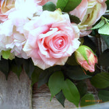 Wedding Arch - Pink and white Roses - Wedding Flowers - Wedding Arbor Decorations - Julie Butler Creations