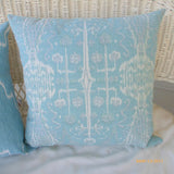 Ikat Pillow covers - Lacefield Ikat pillow cover - Designer fabric - Blue pillow covers - pillows - Julie Butler Creations