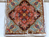 Moroccan Tile coaster set - Travertine coasters - Moroccan tile - tile coasters - Stone Coasters - Julie Butler Creations