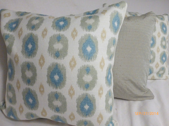 Ikat Pillow Cover -Swavelle Mill Creek - Ikat pillows - Pillows - Accent Pillows - Ikat design - Julie Butler Creations