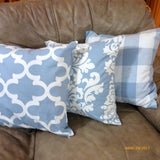 Cashmere Blue Fulton pillow cover - Premier Prints pillow cover - Blue pillow cover- Accent pillow - Julie Butler Creations