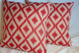 Ikat Pillow - Ikat pillow covers - Robert Allen Designer Fabric - Decorative Pillow Cover - Julie Butler Creations
