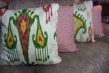 Decorative Ikat Pillow Cover - 20x20 - Designer Fabric - Robert Allen - Jewel tones - Julie Butler Creations