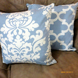 Cashmere Blue pillow cover - Premier Prints pillow cover - pillow cover- Accent pillow - Julie Butler Creations