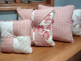 Red and White Pillows - Waverly Fabric  - pillows - throw pillows - sofa pillows - designer pillows - Julie Butler Creations