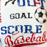 Sports Pillow Cover- Baseball pillows - soccer pillow cover - boys room pillow - Julie Butler Creations