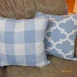 Buffalo plaid Pillow cover - Cashmere Blue Anderson Check pillow cover - Premier Prints pillow cover - Julie Butler Creations