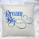 Embroidered Linen Pillow - New Baby Gift - baby shower gift - nursery decorations - Julie Butler Creations