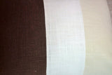 Brown and Ivory Linen Pillow Covers - Color blocked linen pillow - Linen Lumbar pillow - Julie Butler Creations