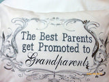 Grandparents Pillow cover - Parents pillow - Personalized gifts - Embroidered Grandparents pillow - Julie Butler Creations