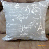 Premier Prints Paris Pillow Cover in storm  - Paris Pillow cover - French Country Decor - Julie Butler Creations