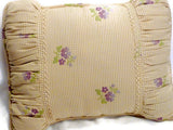 Decorative Pillow - Embroidered Pillow - Antique lace - Pillows - Accent pillows - bed pillow - Julie Butler Creations