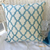 Chenille Pillow Covers - Decorative throw pillow - Peacock Blue pillows - Sofa Pillows - Julie Butler Creations