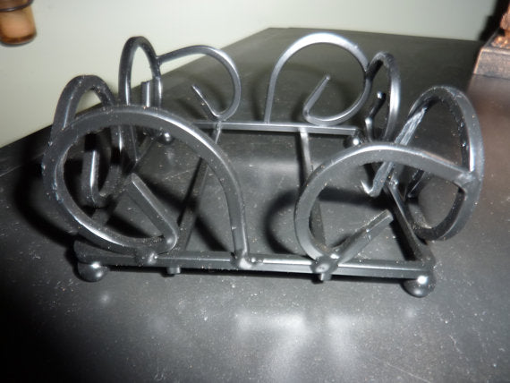 Curved iron coaster rack - Coaster Stand - Coaster holders - Coasters - Julie Butler Creations