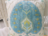 Pillow Cover - Richloom linen Rayon blend - Decorative Ikat pillow cover - couch pillow covers - Julie Butler Creations