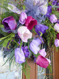 Spring Tulip Wreath - wreaths - Summer wreath - Front door decor - door wreath - Julie Butler Creations