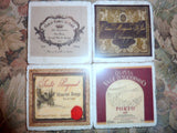Stone Coaster set - Vintage Labels -French Country - Stone Coasters - Julie Butler Creations