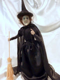 OOAK Polymer Clay Wicked Witch of the West from the Wizard of OZ - hand sculpted doll - Julie Butler Creations